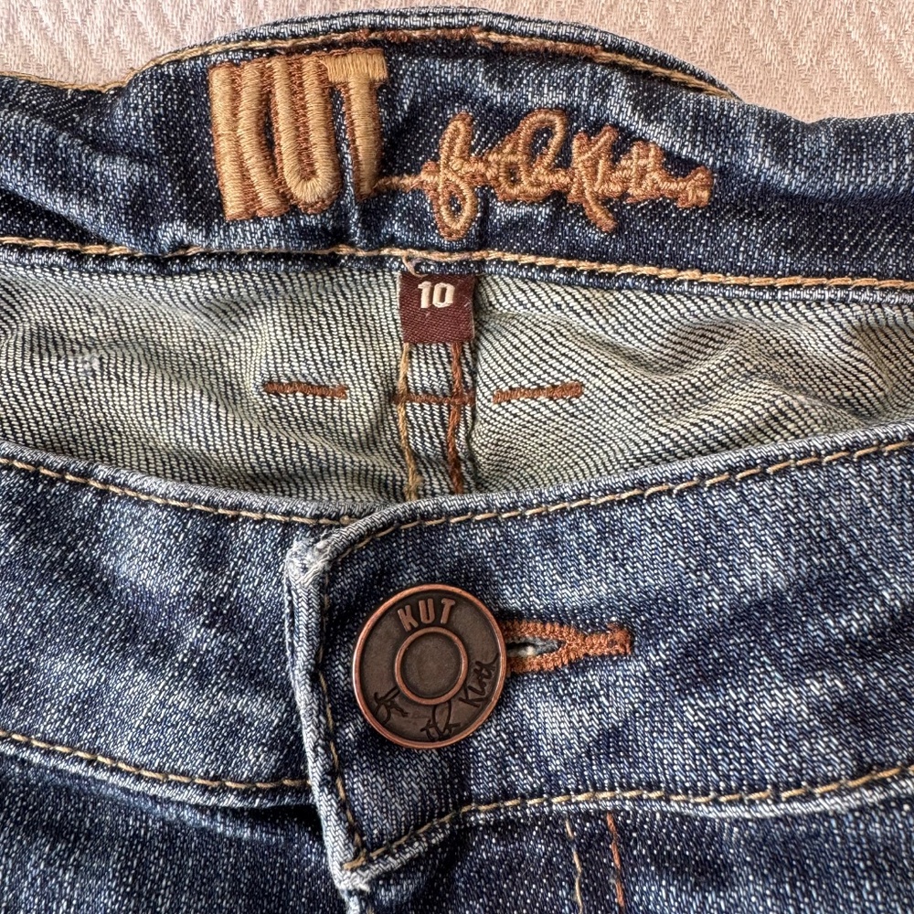 Kut From The Kloth Straight Leg Mid-rise Ankle Jean, Women's Size 10 - Picture 9 of 12